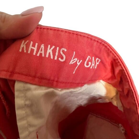 Gap Pink Cotton Boyfriend Roll Up Khaki Chino Bermuda Shorts Women Sz 6 - Picture 10 of 12